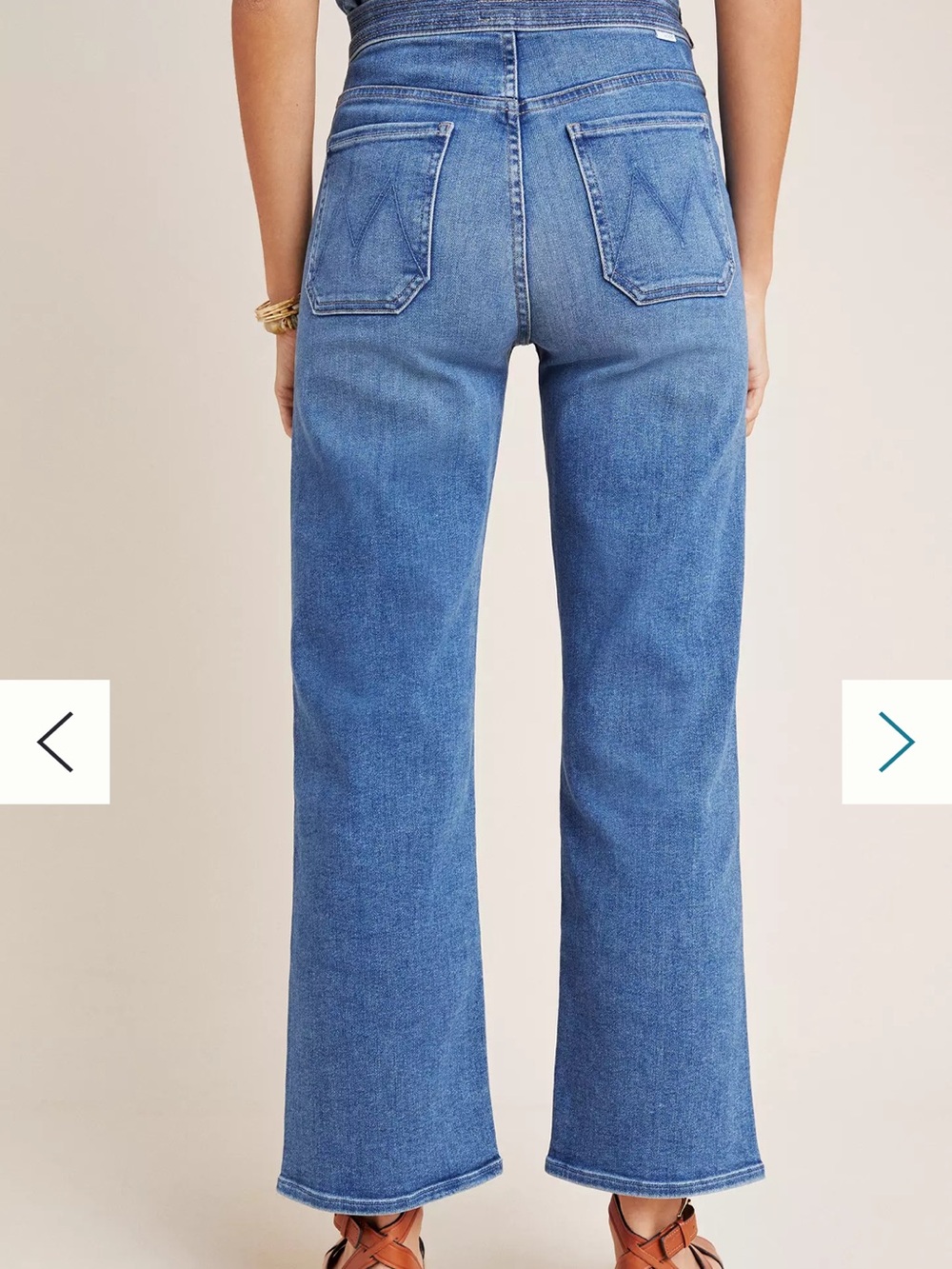 MOTHER The Rambler Tie Patch Ultra High-Rise Jeans - Picture 9 of 9